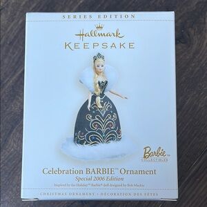 Hallmark Keepsake Celebration Barbie Ornament - Black